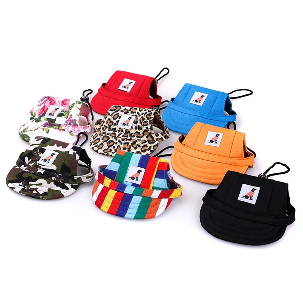 Fashionable Cute Pet Dog Cat Puppy Hat Baseball Visor Hat Puppy Grooming Dress up Hat Peaked Cap Sunbonnet Outdoor Topee